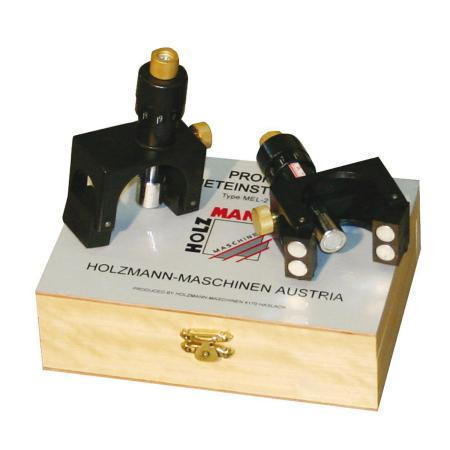 Holzmann Magneteinstelllehre für Hobelmesser 2-teilig MEL2 in einer Holzbox