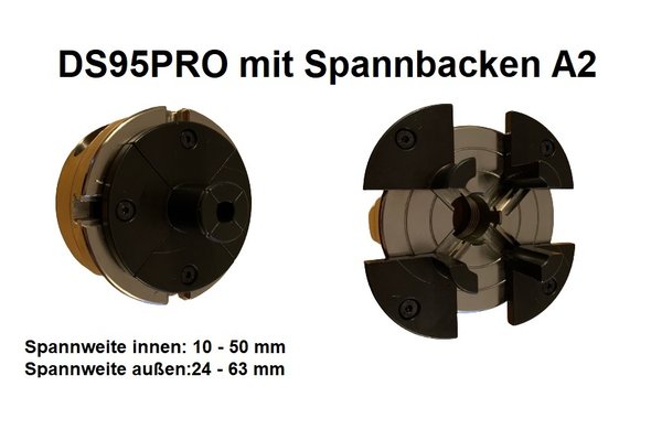 4-Backenfutter-Set Spannfutter Drechselfutter drechseln selbstzentrierend DS95PRO