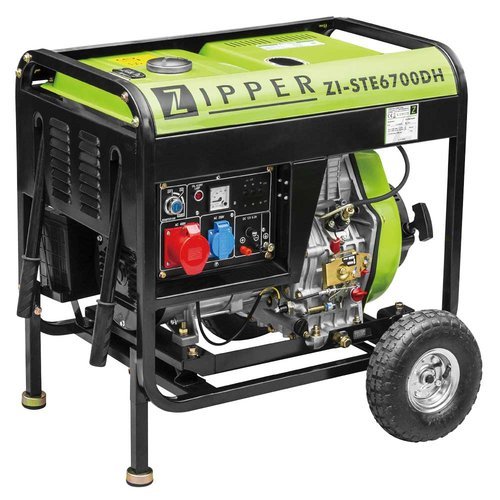 Zipper Diesel Stromerzeuger 6500 Watt AVR ZI-STE6700DH Notstromaggregat Generator 230/400V